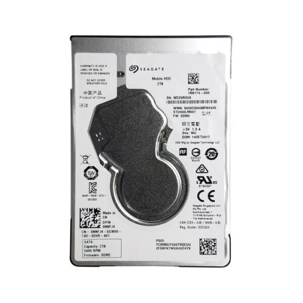 Dell- 0NNFJ4  2TB 5400RPM SATA 6Gbps 128MB Cache 2.5-inch Internal Hard Drive