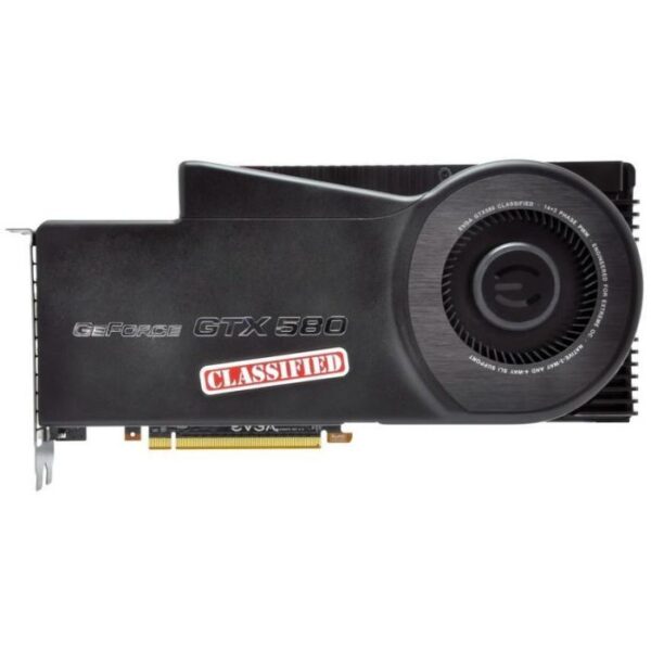 Evga GeForce GTX 580 3GB GDDR5 384-Bit Dual DVI / EVBot Connector / HDCP Ready / SLI Support PCI-Express 2.0 x16 Video Graphics Card