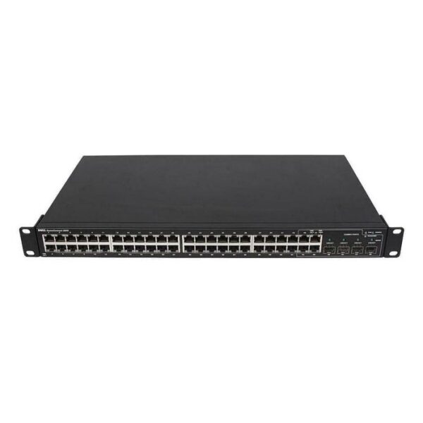 Dell 0P249M Dell Powerconnect 2848 48-Ports 10/100/1000BASE-T RJ-45 Manageable Layer3 Rack-mountable Switch with 4x SFP Ports Ethernet 48port Switch