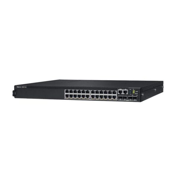 Dell 210-ASPC Dell PowerSwitch N2224PX-ON 24 Ports RJ-45 PoE Auto-sensing Ports 1U Rack-mountable Layer 3 Managed Switch with 4x SFP28 and 2x 40Gbps QSFP+ Ports