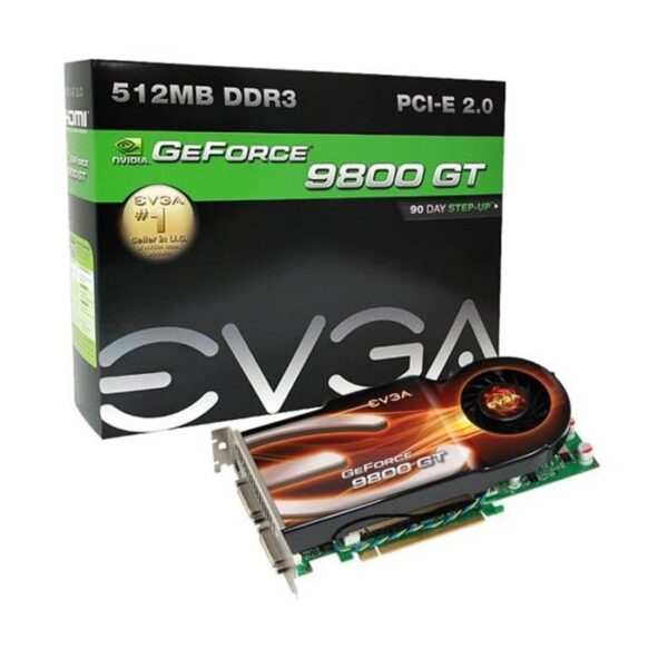 Evga Nvidia GeForce 9800 GT 512MB GDDR3 256-Bit PCI-Express 2.0 Video Graphics Card