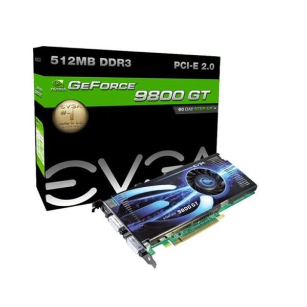 Evga Nvidia GeForce 9800 GT 512MB GDDR3 256-Bit PCI-Express 2.0 Video Graphics Card