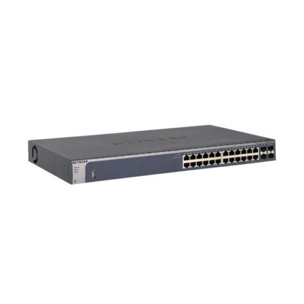 Netgear GSM7224200EUS NetGear ProSafe 24-Ports 10/100/1000Mbps Layer 2 Managed Gigabit Ethernet Switch