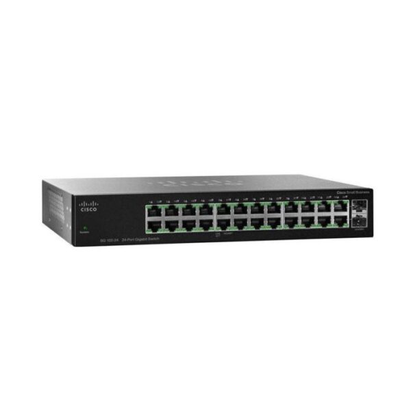 Cisco SR2024CT-NA Cisco Sg 102-24 Ethernet Switch 24 Port 2 Slot Base-T 2x Sfp (mini-gbic)