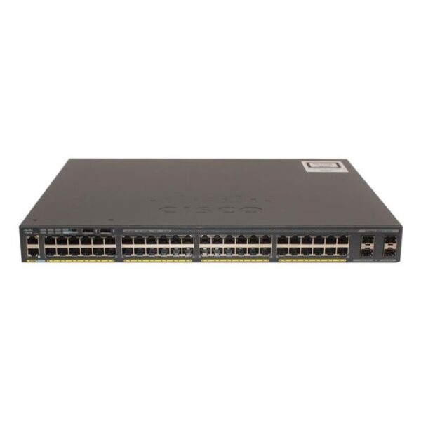 Cisco WS-C2960X-48LPS-L-B2 Cisco Catalyst 2960-X 48-Ports 10/100/1000Base-T RJ-45 PoE USB Manageable Layer2 Rack-mountable Modular Switch with 4x SFP Ports