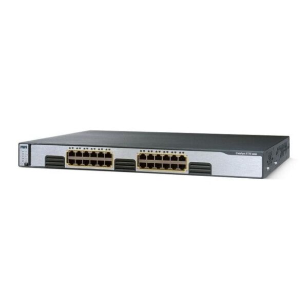 Cisco WS-C3750G-24T-S Cisco Catalyst 3750 Series 24-Ports 10/100/1000T RJ-45 Manageable Layer3 Rack Mountable 1U and Stackable Switch